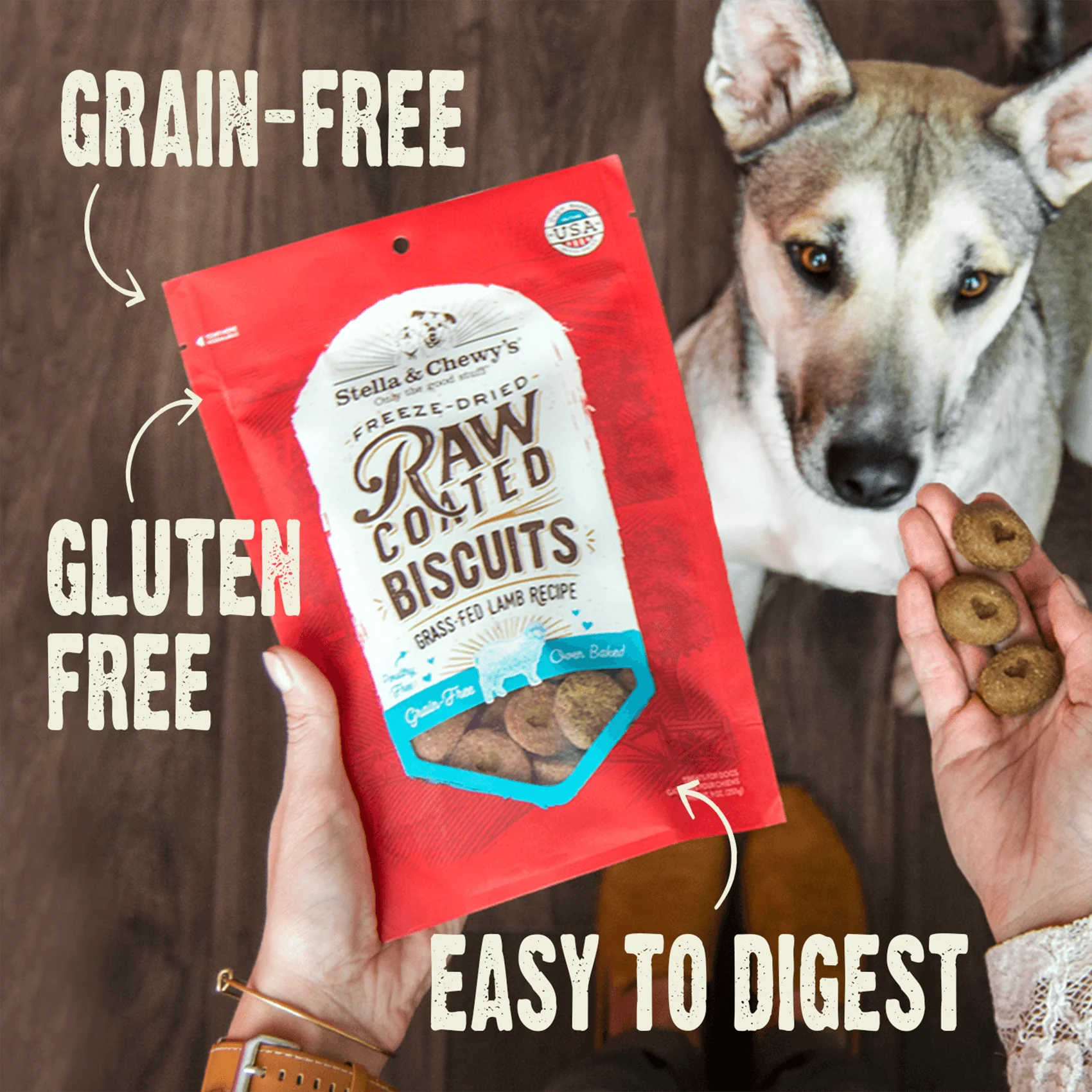 Cage-Free Duck Raw Coated Biscuits for Dogs - Image 6