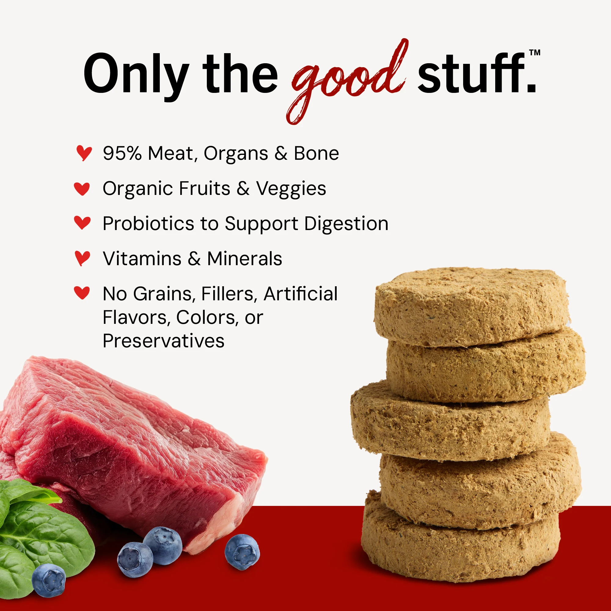 Remarkable Red Meat Freeze-Dried Raw Dinner Patties for Dogs - Image 4
