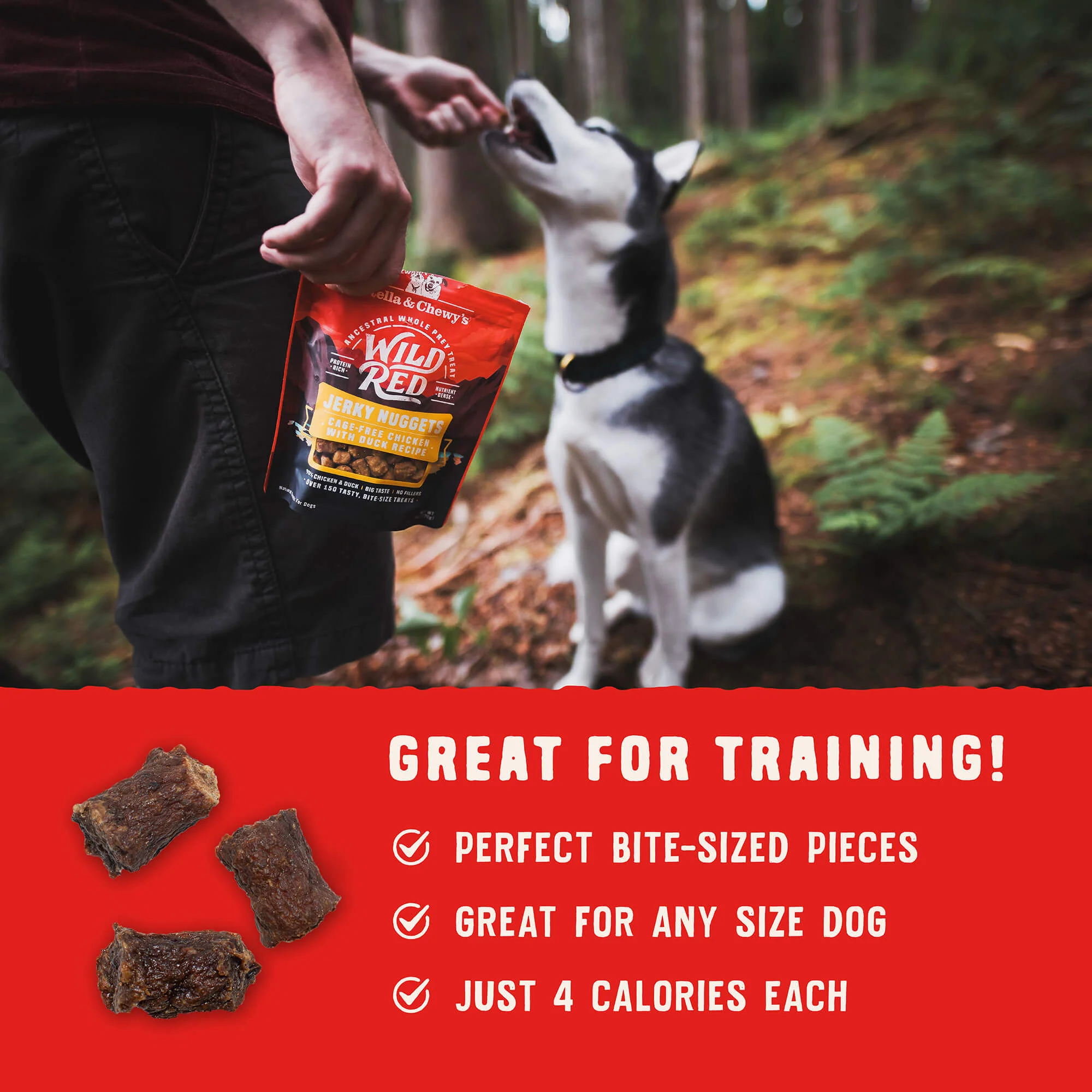 Wild Red Jerky Nuggets Beef & Lamb Recipe for Dogs - Image 6
